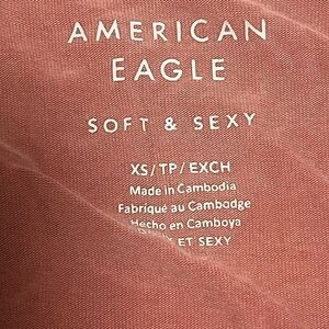 American Eagle Outfitters Soft & Sexy Tee in Dusty Pink